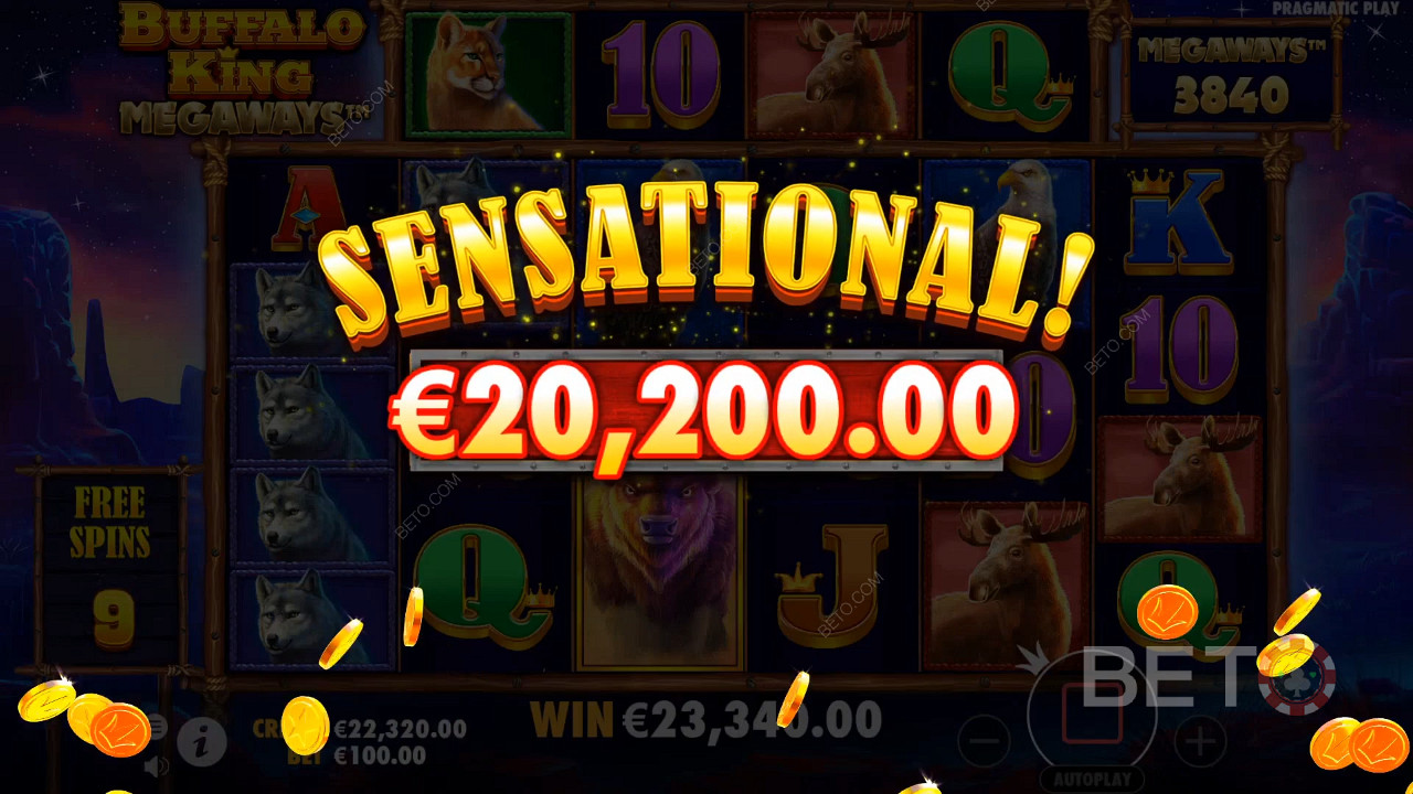 您可以获得的最大胜利是 5000X